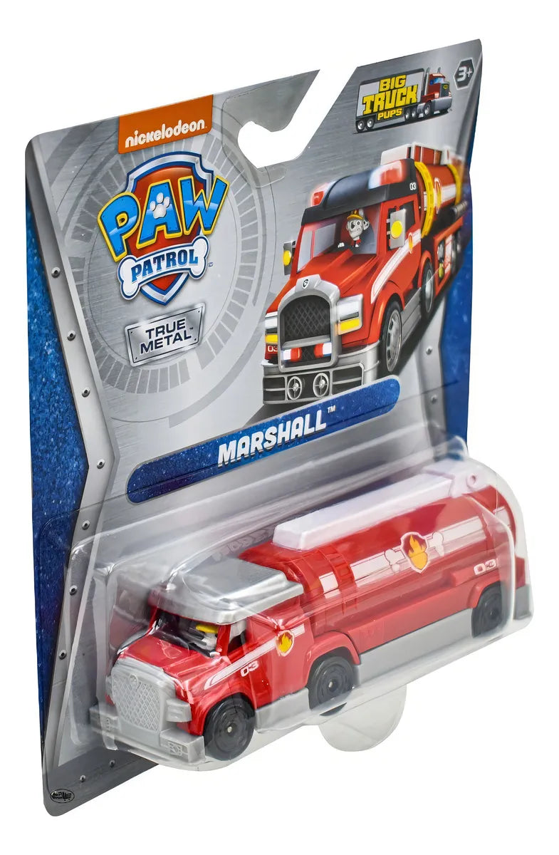 Paw Patrol Marshall Big Truck Pups True Metal Spin Master Marshall Rojo