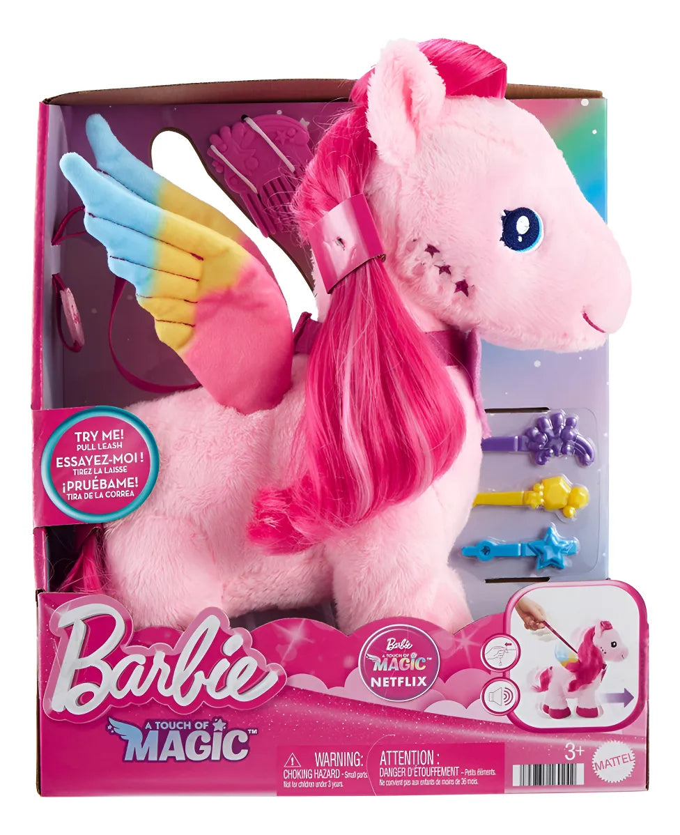 Barbie A Touch Of Magic Pegasus Movimiento Y Sonido Mattel Rosa