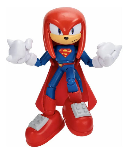 Sonic X Dc Knuckles Como Superman Figura 12cm Jakks Pacific
