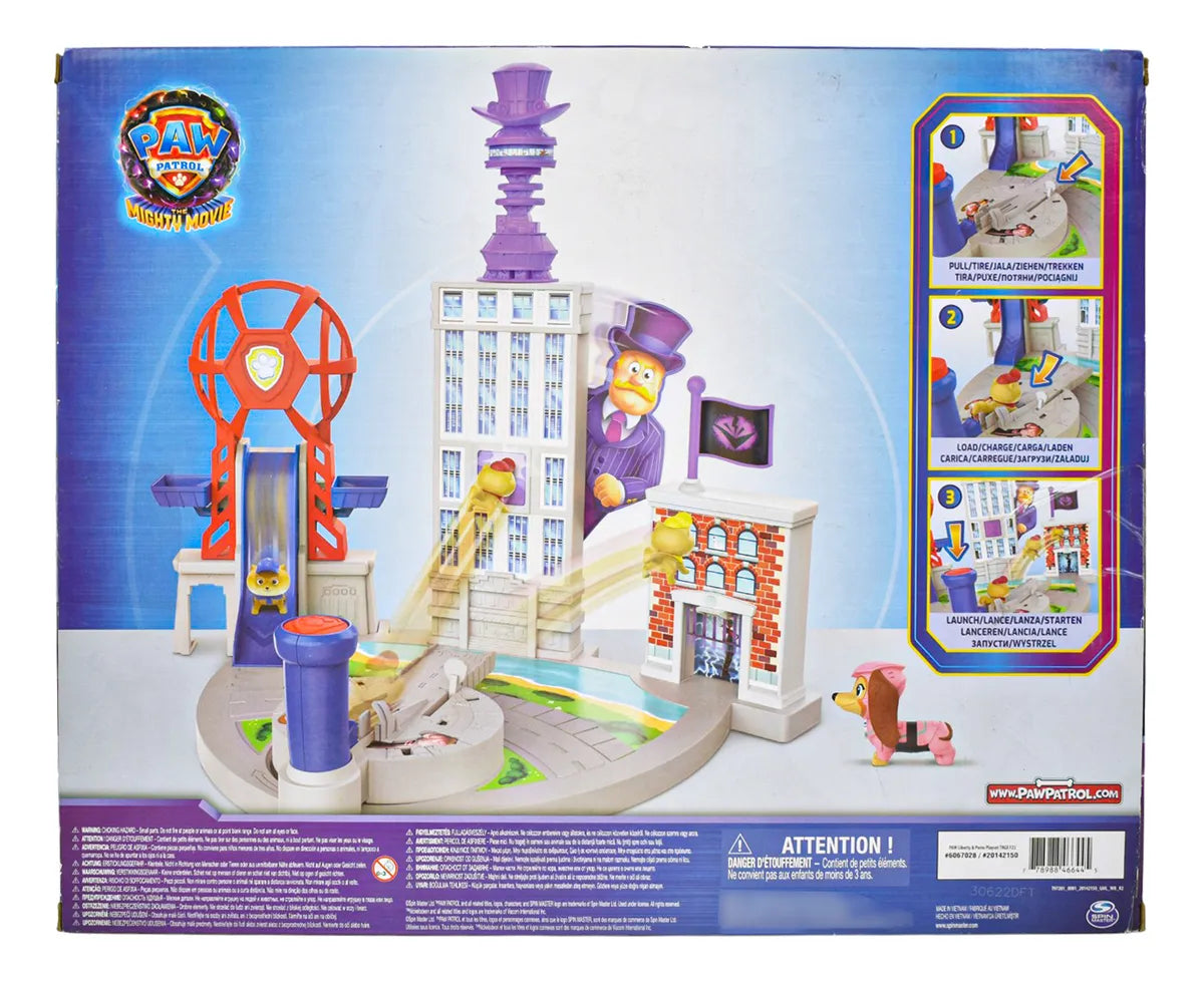 Paw Patrol Mighty Liberty Patrollers Playset Spin Master Da Blanco
