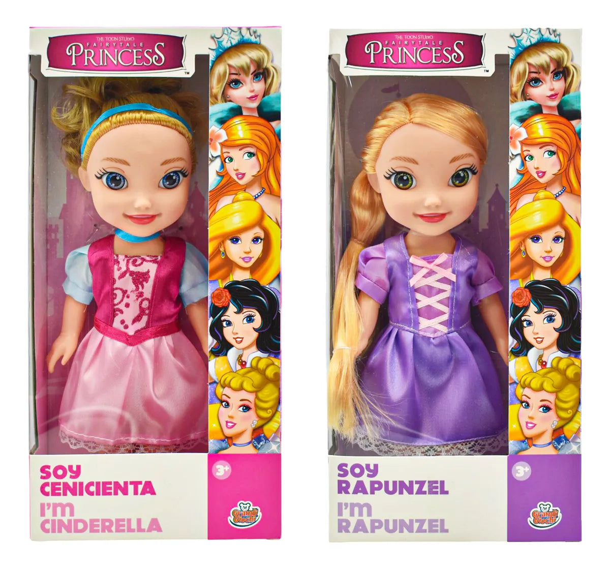 Fairytale Princess Pack 2 Muñecas 25cm Grandi Giochi
