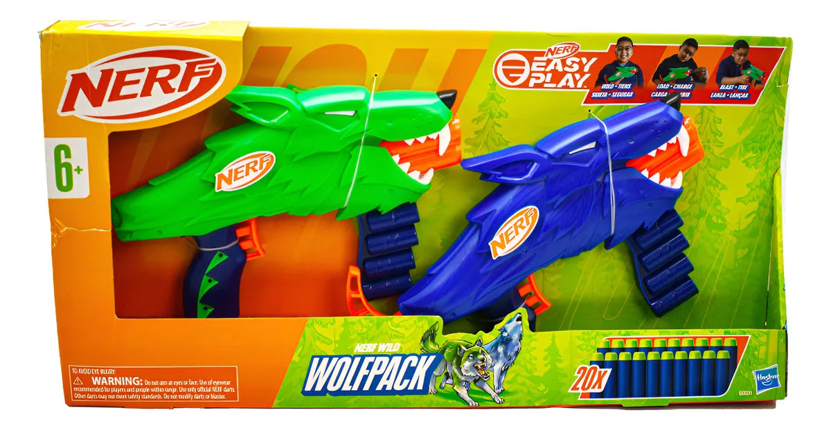 Nerf Easy Play Wolfpack 20 Dardos Hasbro Cf Multicolor