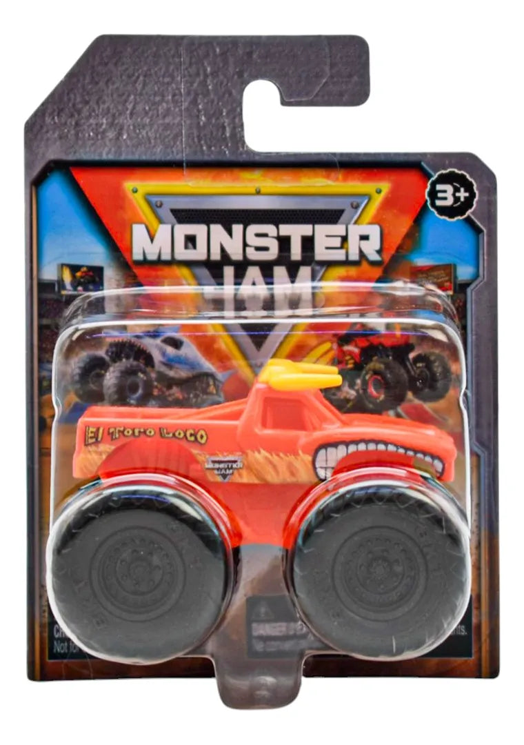 Monster Jam Pack 4 Vehiculos Escala 1:72 Spin Master Multicolor