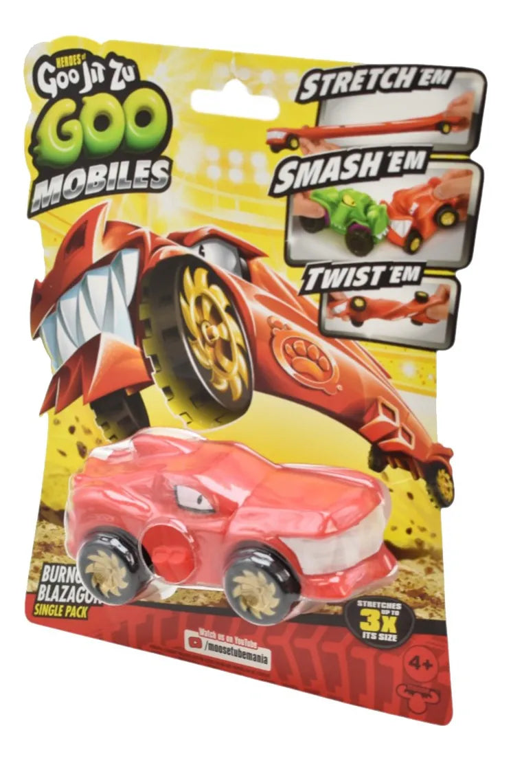 Goo Jit Zu Goo Mobiles Pack 3 Personajes Moose Blazagon/thrash/pantaro/rock Jaw Multicolor