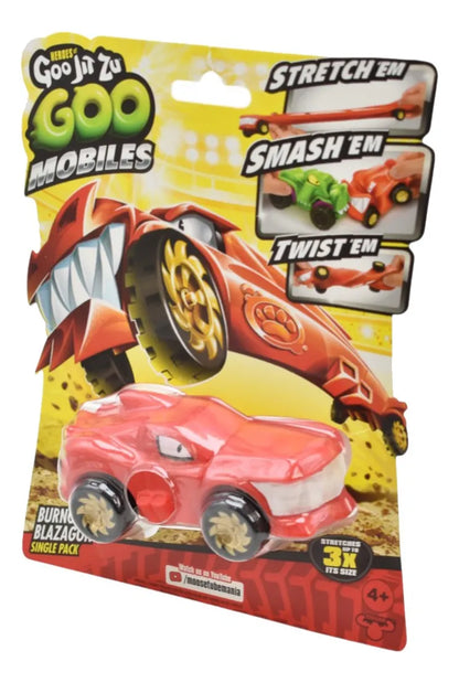Goo Jit Zu Goo Mobiles Pack 3 Personajes Moose Blazagon/thrash/pantaro/rock Jaw Multicolor