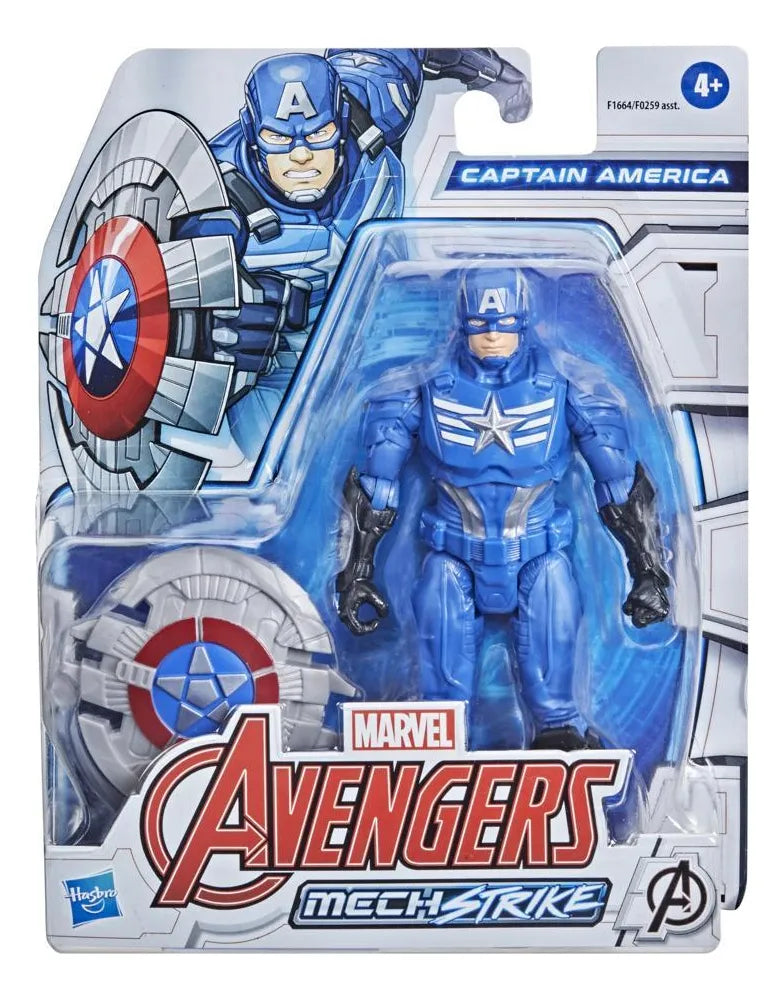 Capitan America Figura 15 Cm Marvel Mech Strike: Avengers