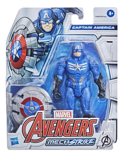 Capitan America Figura 15 Cm Marvel Mech Strike: Avengers