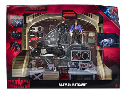 The Batman Baticueva Con Accesorios Dc Spin Master Gris Oscuro
