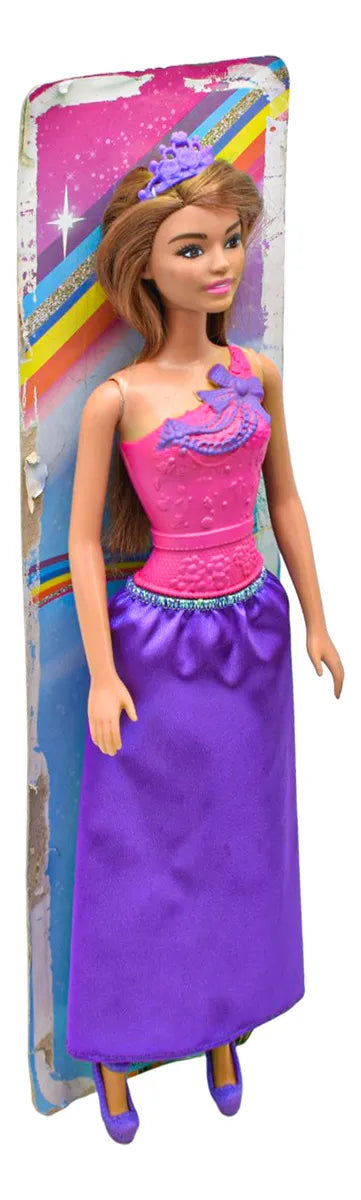 Barbie Princesa Fantasia 30 Cm Morena Mattel Cd