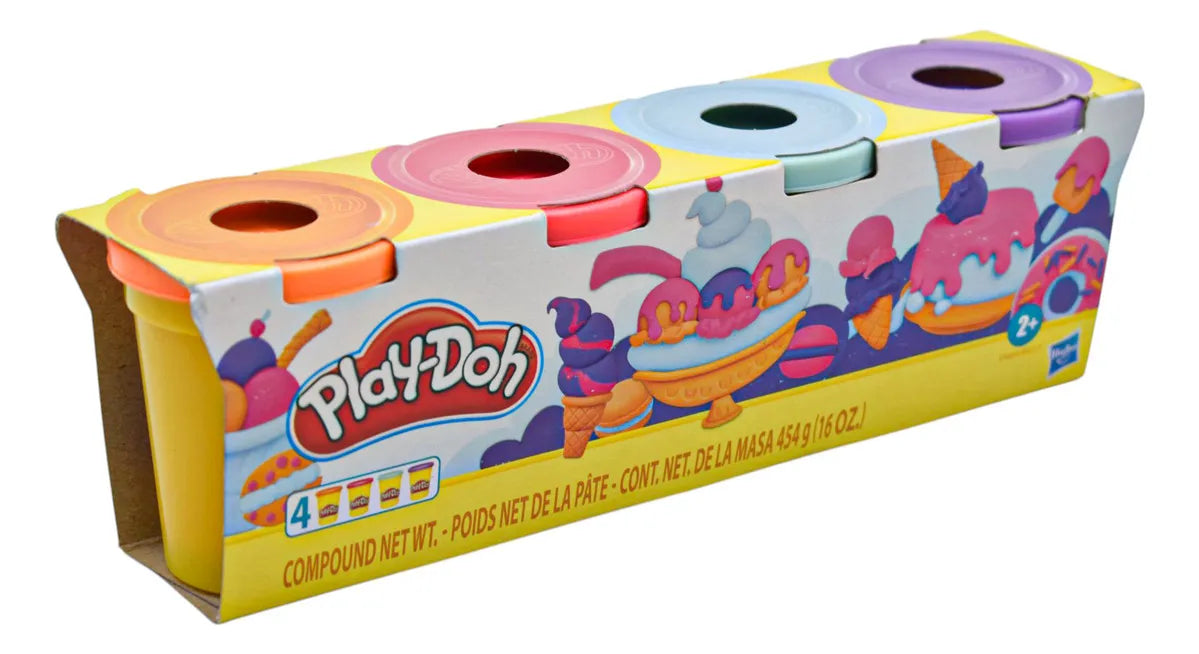 Play Doh Box with 8 Packs of 4 Cans Hasbro