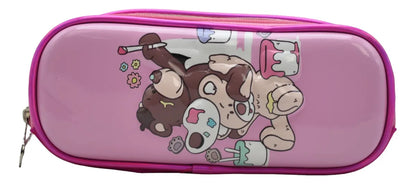 Mochila Osos Kit 3pz Primaria Ll24bpp511 Detalle Rosa Chicle 3d