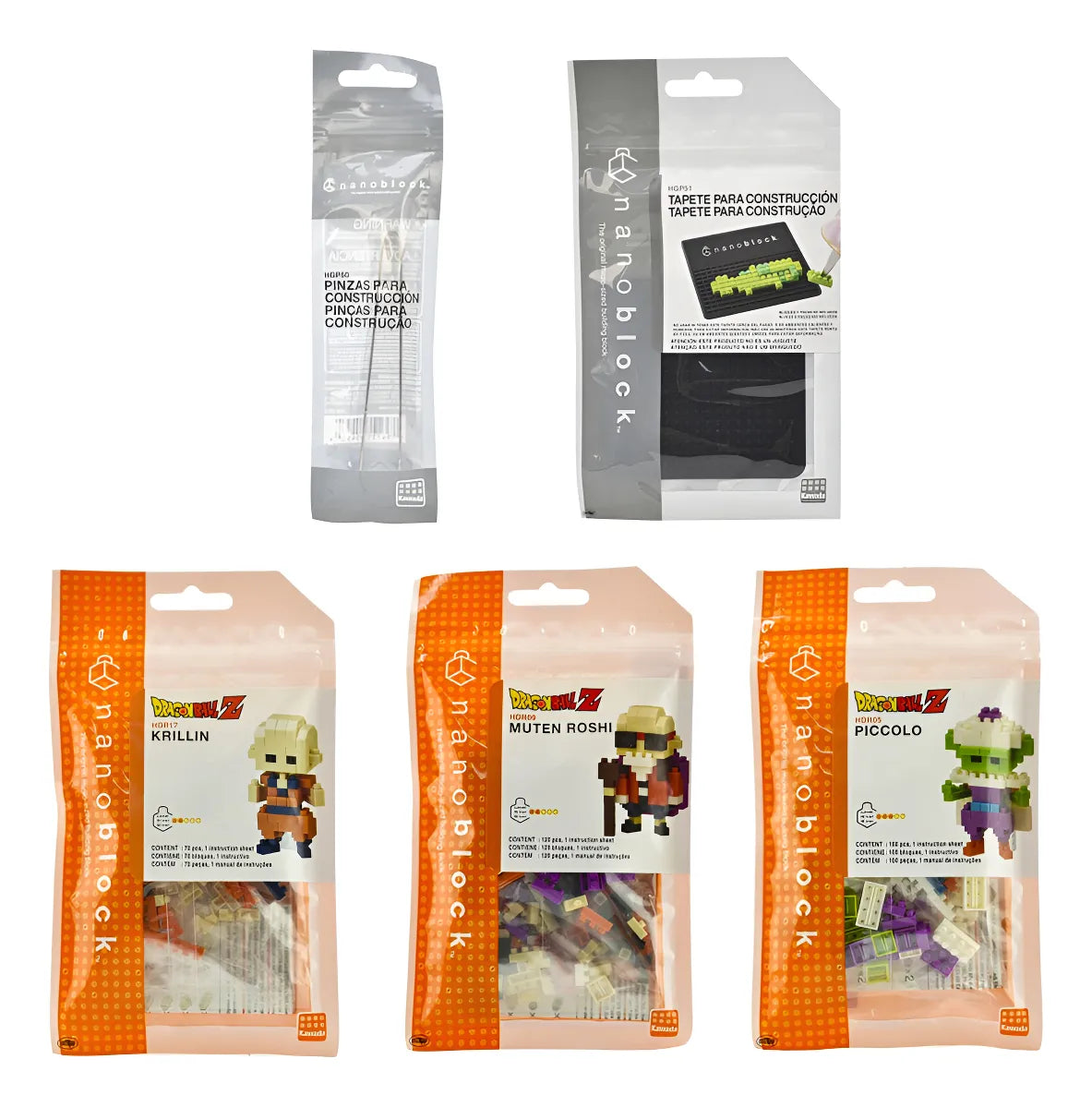 Dragon Ball Z Pack 3 Figuras 2 Accesorios 290pz Nanoblock 290 Dragon Ball Z