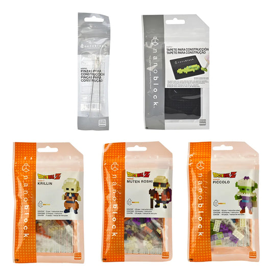 Dragon Ball Z Pack 3 Figuras 2 Accesorios 290pz Nanoblock 290 Dragon Ball Z