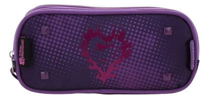Disney Descendants Primary Backpack and Pencil Case by Chenson, Dark Violet Print