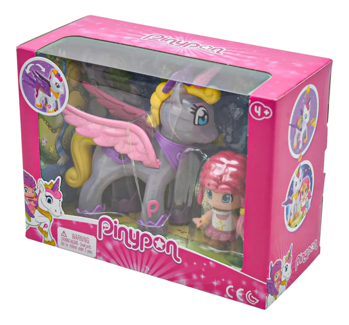 Pinypon Unicornio Volador Y Muñeca Pack 3 Piezas Famosa