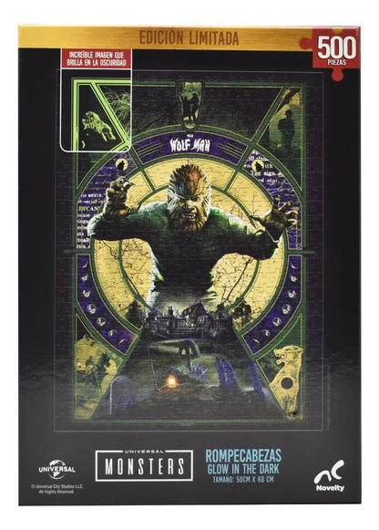 The Wolf Man Rompecabezas 500pz Brilla En Oscuridad Novelty