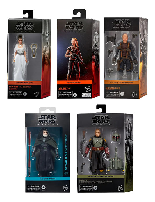 Star Wars The Black Series Pack 5 Figuras 15 Cm #1 Hasbro