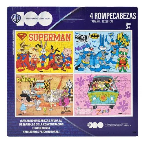 Warner Brothers Every Story 4rompecabezas De 60pz Novelty Cd