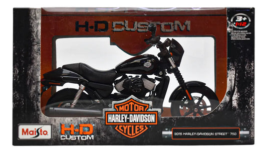 Harley Davison 2015 Harley Street 750 Escala 1:12 Maisto Da Negro