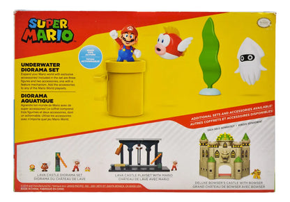 Super Mario Underwater Diorama Set Jakks Pacific Da