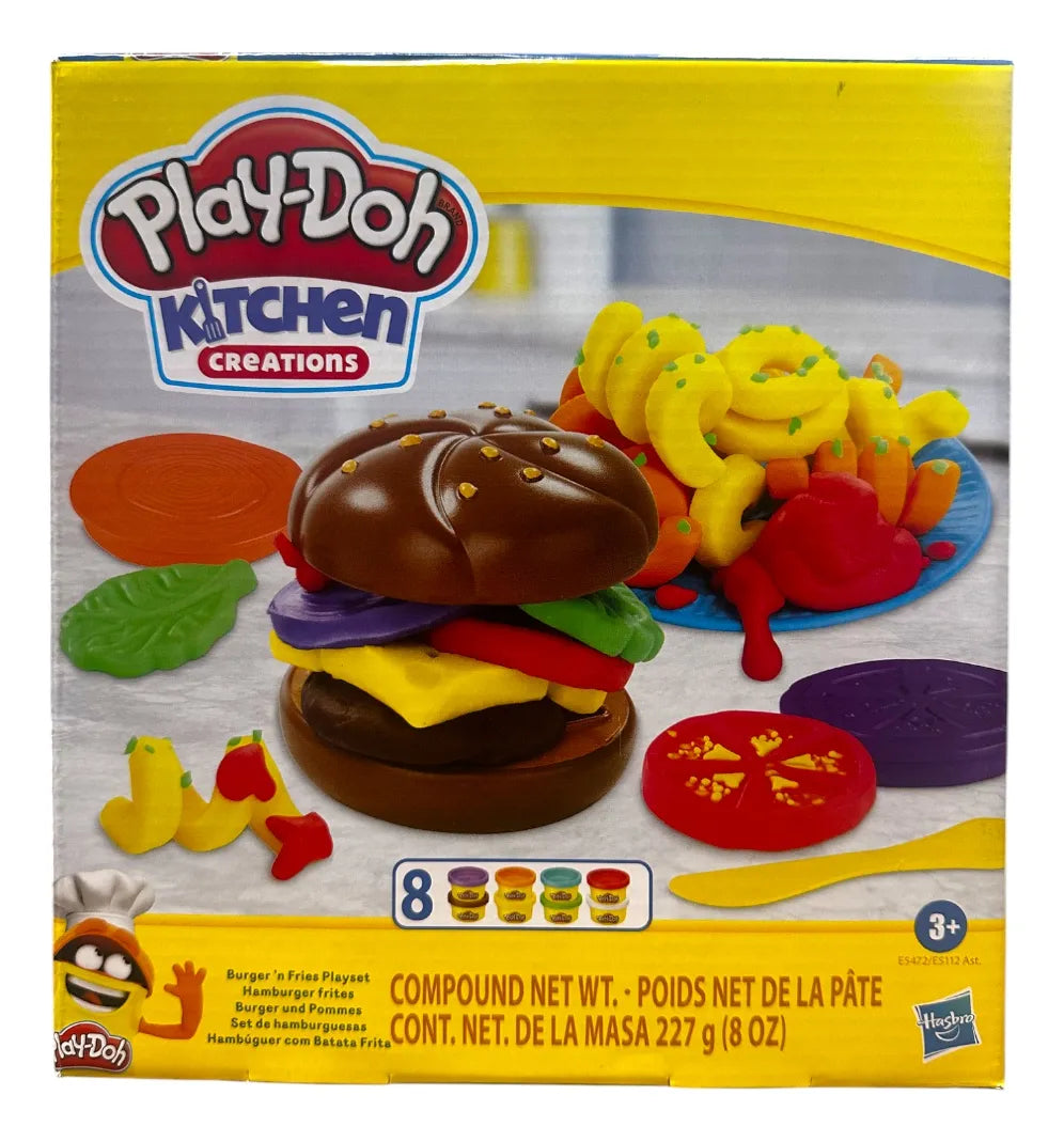 Play Doh Kitchen Pack Leche Galletas Y Hamburguesas Hasbro Multicolor