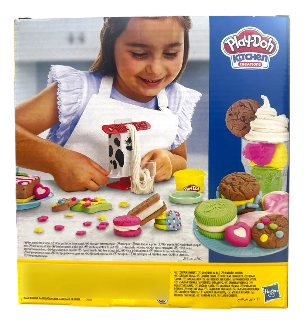 Play Doh Kitchen Pack Leche Galletas Y Hamburguesas Hasbro Multicolor
