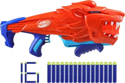 Nerf Wild Lionfury 16 Dardos Hasbro Naranja