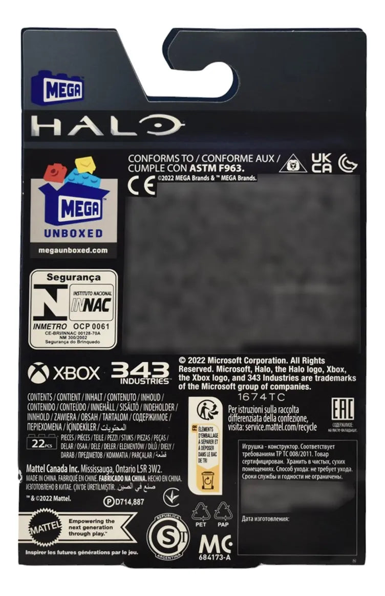 Halo Pack 5 Figuras 102pz Serie 18 Mega Construx 102