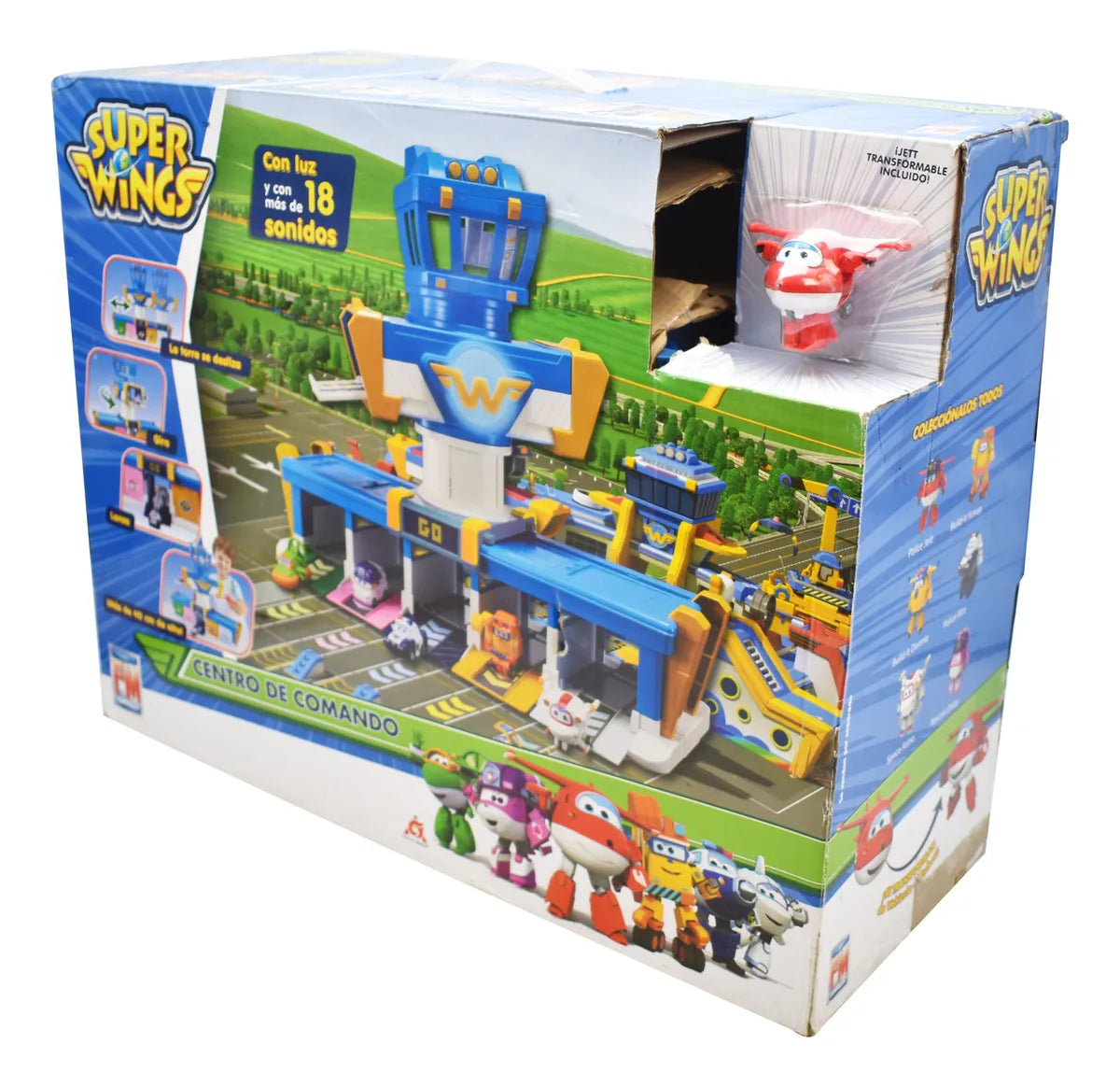 Super Wings Centro De Comando Luz Y Sonido 40cm Fotorama Cd Multicolor