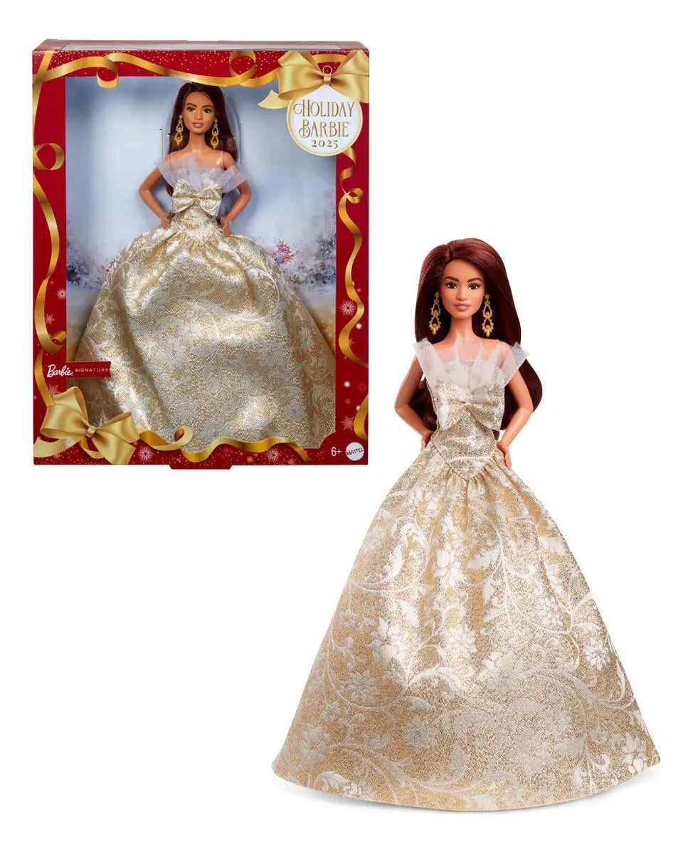Barbie Signature Holiday 2025 Cabello Castaño Jbh97 Mattel