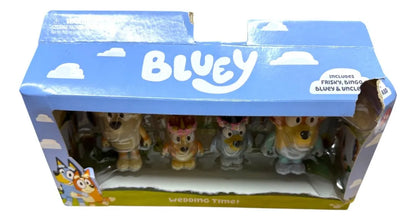 Bluey Wedding Time Tiempo De Boda Set 4 Figuras Moose Cf