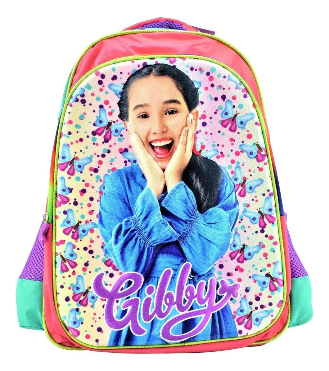 Mochila Y Lonchera Gibby 3d Primaria 5859 5861 Atm Coral Impresion 3d