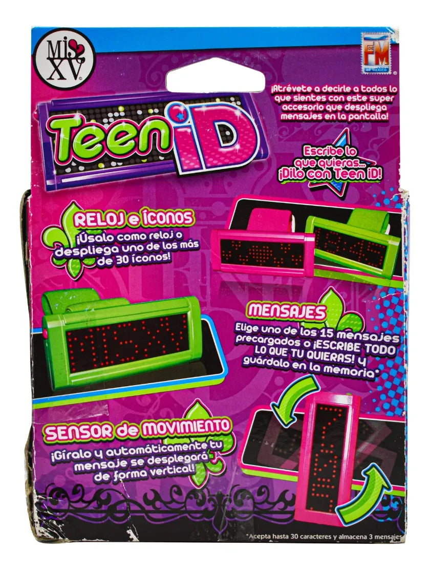 Teen Id Rosa Reloj Iconos Con Mensajes Luminosos Fotorama Cd