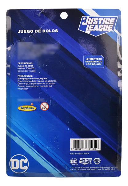 Marvel Spider Y Liga De Justicia Juego De Bolos 8pz Toymark Spider-man/ Liga De La Justicia