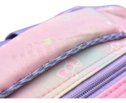 Mochila Oso Con Flores Kit 3pz Primaria Ll24bpp527 Detalle Rosa Impresion 3d