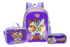 Mochila Lonchera Lapicera Gato Lentejuela Reversible Wilys Violeta