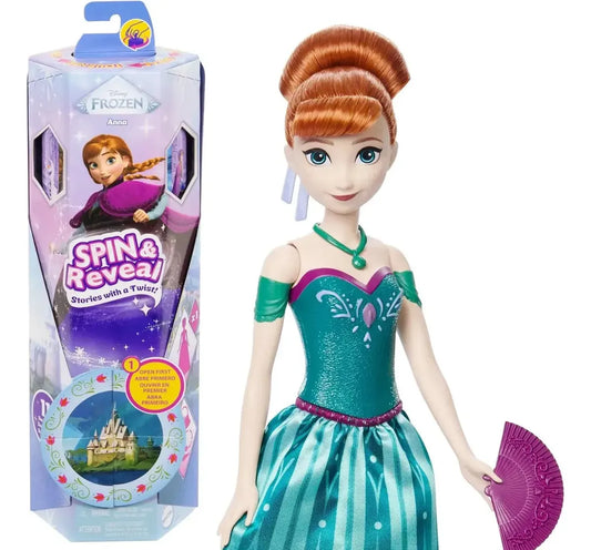 Disney Frozen Spin And Reveal Muñeca Anna 29cm Mattel