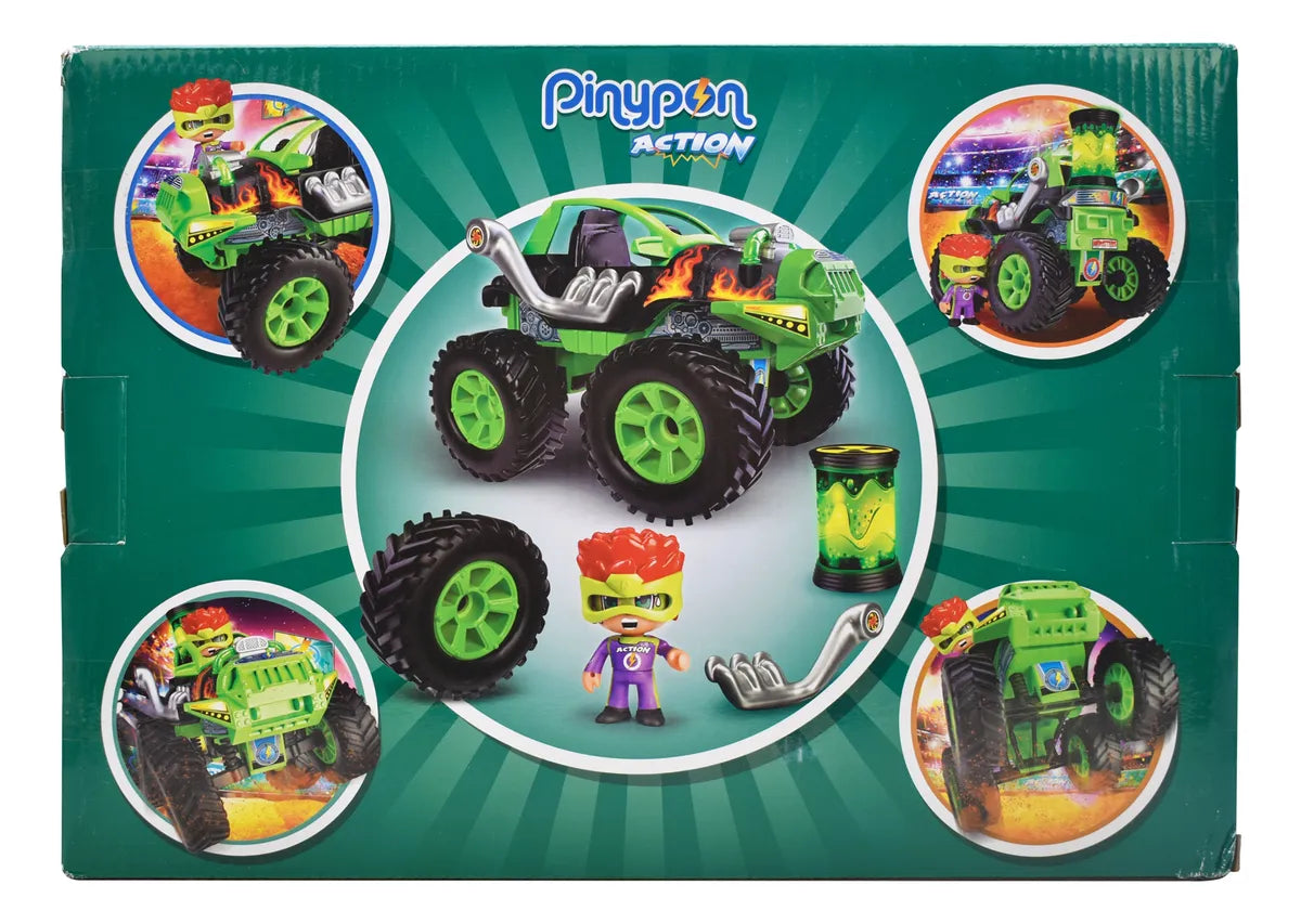 Pinypon Action Bigfoot Con Figura Famosa Cd Verde