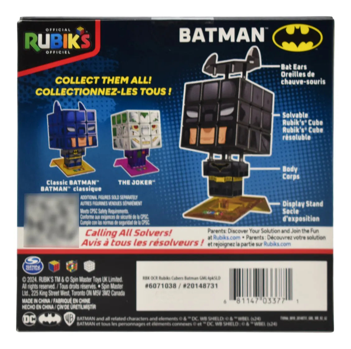 Cubo Rubik Marvel Dc Pack 3 Pz Original Rubiks Spin Master Multicolor