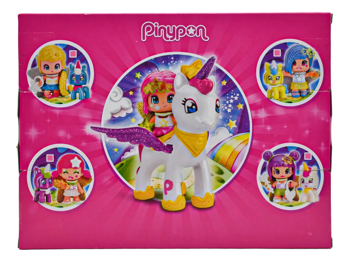 Pinypon Unicornio Volador Y Muñeca Pack 3 Piezas Famosa