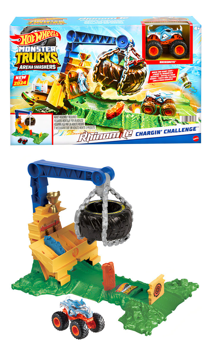 Pista Hot Wheels Monster Trucks Reto En La Selva Para Niños