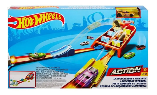Pista De Juguete Hot Wheels Action Vueltas Y Choques