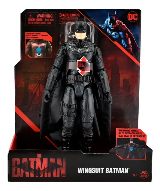 Batman Traje De Alas Figura 30 Cm Luz Y Sonido Spin Master