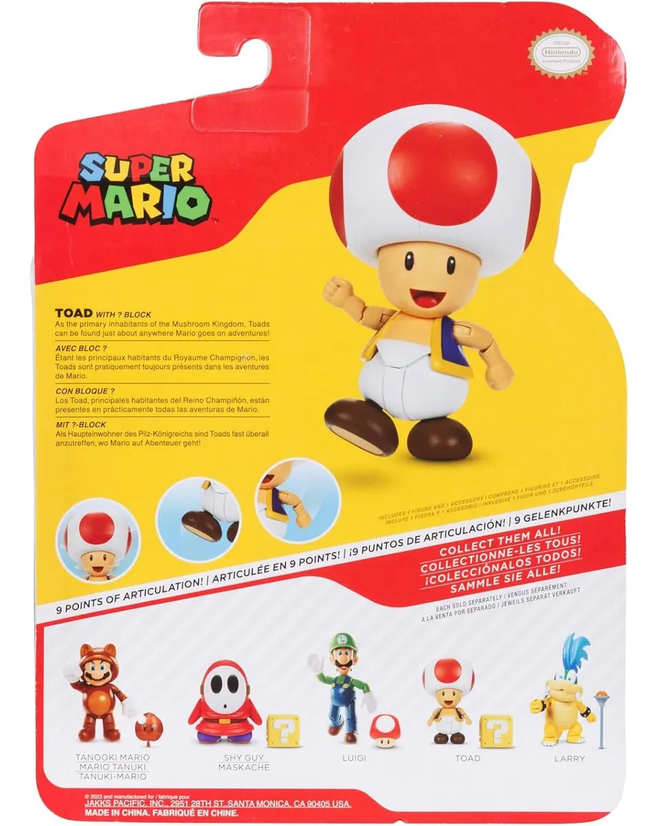 Super Mario Pack 4 Personajes Con Accesorio Jakks Pacific