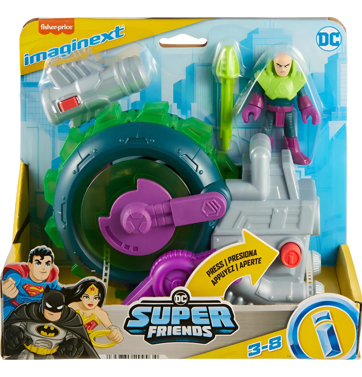 Dc Super Friends Sierra Giratoria De Lex Luthor Imaginext