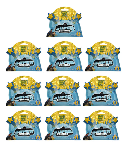 Imaginext Dc Super Friends Pack 10 Sobres Serie 1 Fisher