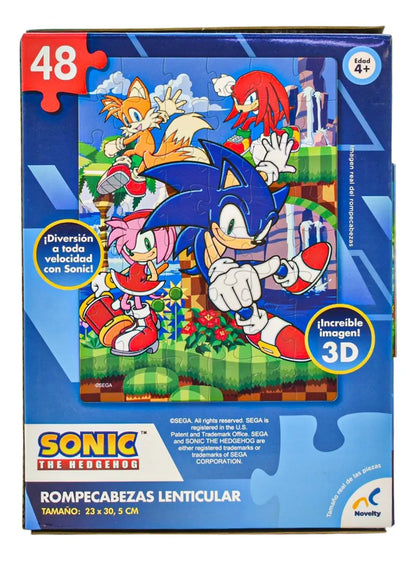 Rompecabezas Avengers Jurassic World Y Sonic 196 Pz Novelty