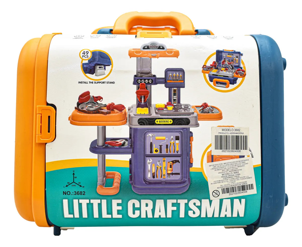 Maletin De Herramientas 3 En 1 49 Pzas Little Craftsman 3682 (Usado)