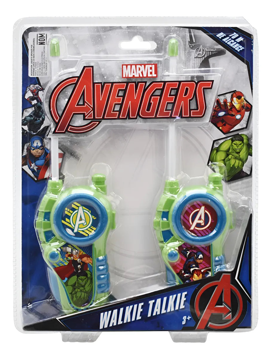 Walkie Talkie Marvel Avengers Verde Alcance 70m Toymark Verde