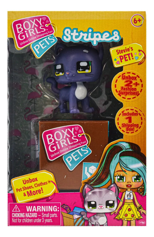 Box Girls Pets Stripes Gato 2 Sorpresas 4cm Jay Play